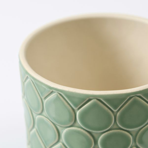 Кашпо, для дома, улицы зеленый, 9 см IKEA CHIAFRÖN ЧИАФРЁН 205.637.77 - фото 3