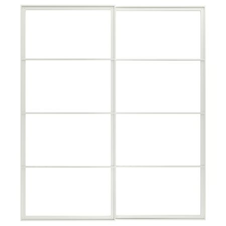 PAX Рама д/раздв дврц, с направл, 2 шт - белый 200x236 см