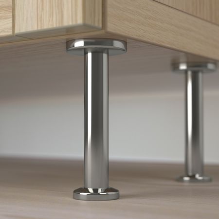 Комбинация для хранения + стеклянная дверц, под беленый дуб/синдвик/сталларп под беленый дуб, прозрачное стелко 60x22x202 см