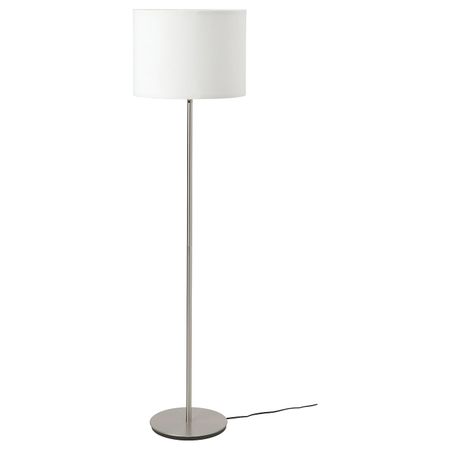 Светильник напольный, белый/никелированный IKEA RINGSTA РИНГСТА / SKAFTET СКАФТЕТ 893.874.42