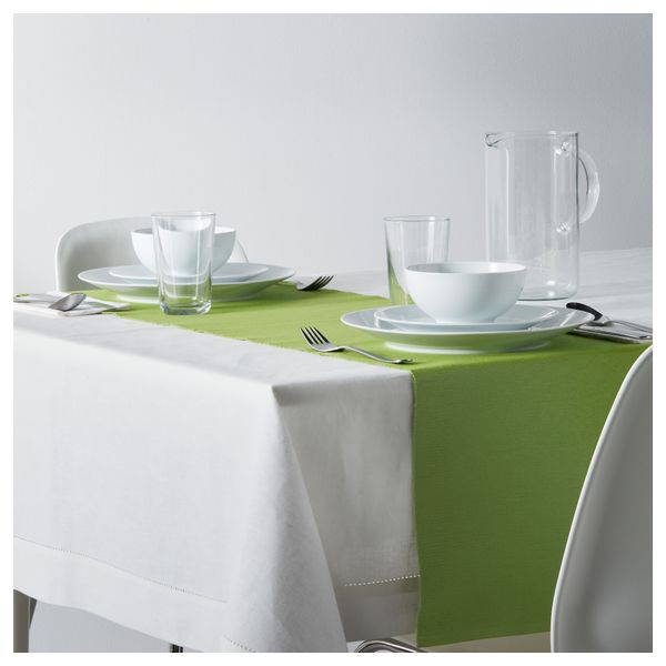 Дорожка настольная МЭРИТ, зеленый (35x130 см) - фото 6