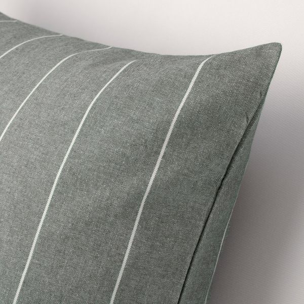 Чехол на подушку, серый/в полоску 50x50 см IKEA MILDRUN МИЛДРУН 704.747.26 - фото 2