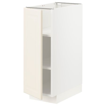 Напольный шкаф с полками, белый/Будбин белый с оттенком 30x60 см IKEA METOD МЕТОД 394.447.13