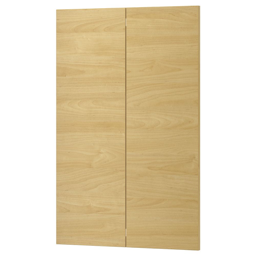 Дверца для напольного углового шкафа, 2 штуки ТИНГСРИД, под березу (25x80 см) - фото 1