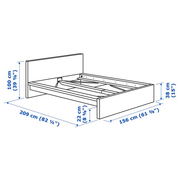 IKEA, дополнительный ракурс - схема-чертеж с размерами