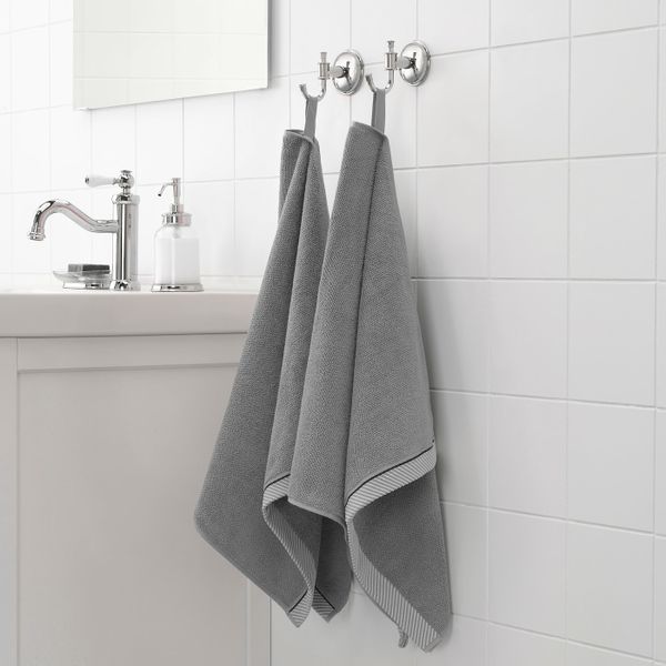 Полотенце, серый 50x100 см IKEA VIKFJÄRD ВИКФЬЕРД 904.052.23 - фото 2