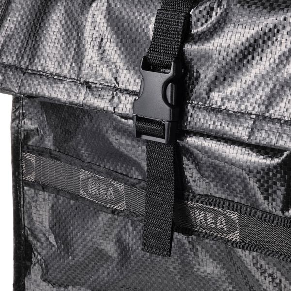 Сумка, 34x43x10 см/13 л, черный IKEA OBEGRÄNSAD 605.251.37 - схема-чертеж с размерами