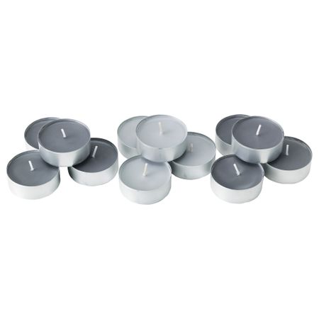 Аромат свеча в металической подставке СИНЛИГ, эффект спа серый, серый