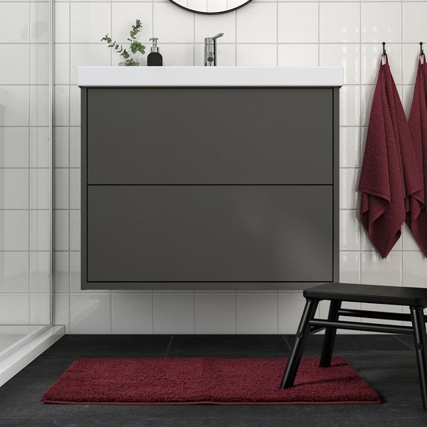 IKEA в интерьере ванной - схема-чертеж с размерами