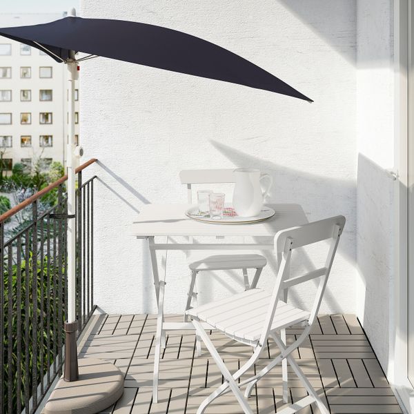 Садовый стол, складной белый 80x62 см IKEA MÄLARÖ МЭЛАРО 703.761.51 - фото 2