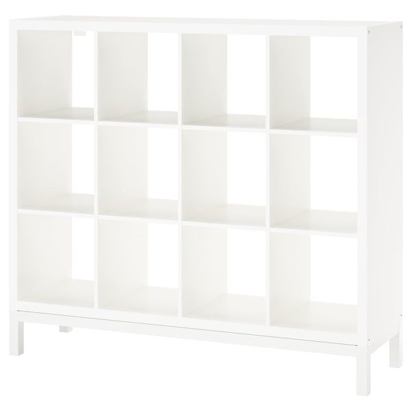 Стеллаж с основанием, белый/белый 147x129 см IKEA KALLAX КАЛЛАКС 894.758.20 - фото 1