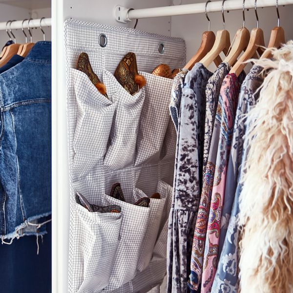 Подвесной модуль для обуви/16карманов, белый, серый 51x140 см IKEA STUK СТУК 203.756.82 - фото 2