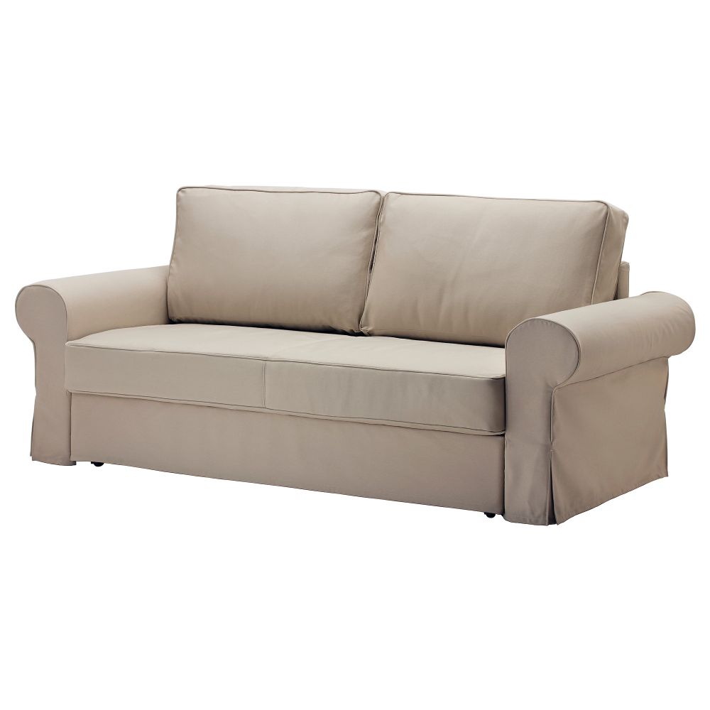 Диван-кровать 3-местный БАККАБРУ, Тигельшо бежевый - фото 1