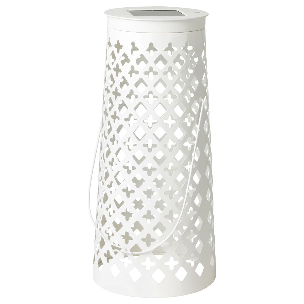 Напольный светодиод светильник, солнечный батарея СОЛВИДЕН, конусообразный белый - схема-чертеж с размерами