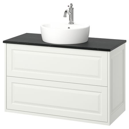 Шкаф с ящиками, раковина, смеситель IKEA TÄNNFORSEN, TÖRNVIKEN ТОРНВИКЕН 195.215.85