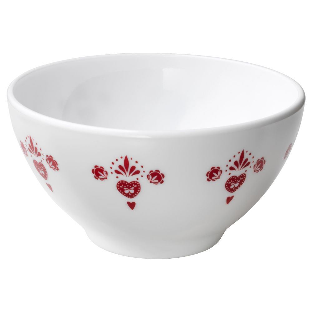 Миска ВИНТЕР 2016, с рисунком красный (13 см) - фото 1