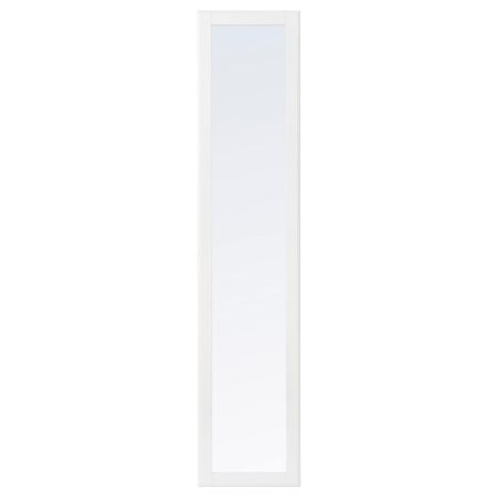 Зеркальная дверь, белый 50x229 см IKEA TYSSEDAL ТИССЕДАЛЬ 304.603.59