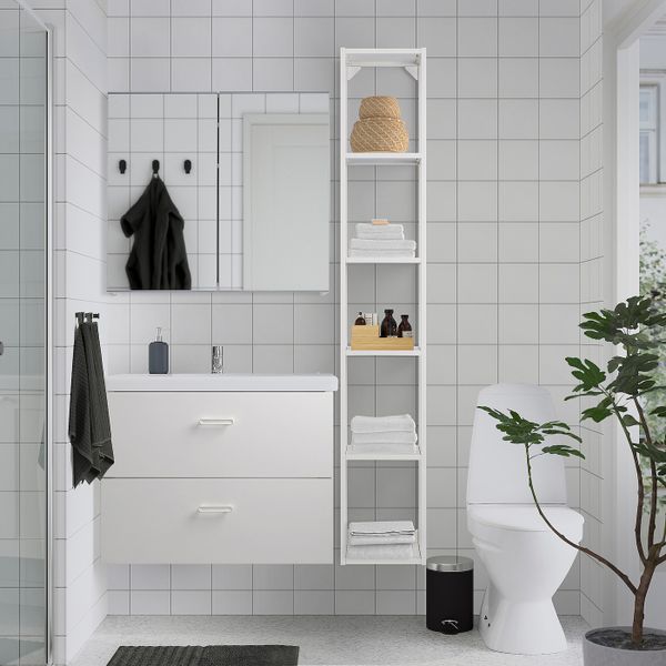 IKEA в интерьере ванной - схема-чертеж с размерами