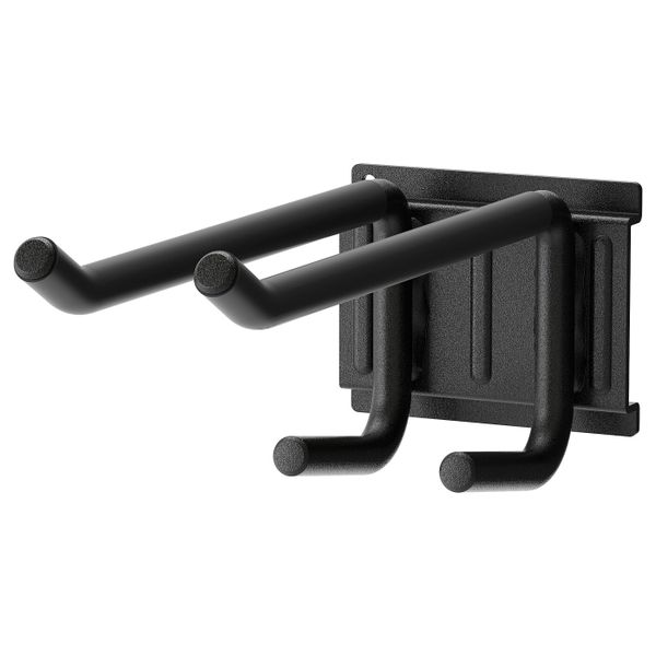 Крючок двойной, черный IKEA БРАНДУР 604.026.31 - фото 1