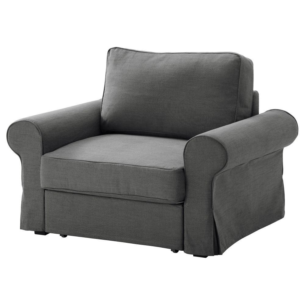 Чехол на кресло-кровать БАККАБРУ, Сванби серый - схема-чертеж с размерами