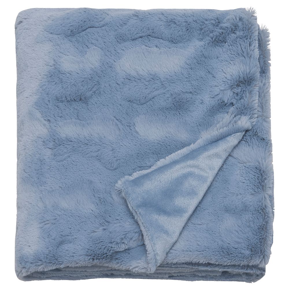 Плед, 130x170 см, синий IKEA SPÖKSÄCKMAL 805.666.31 - фото 1