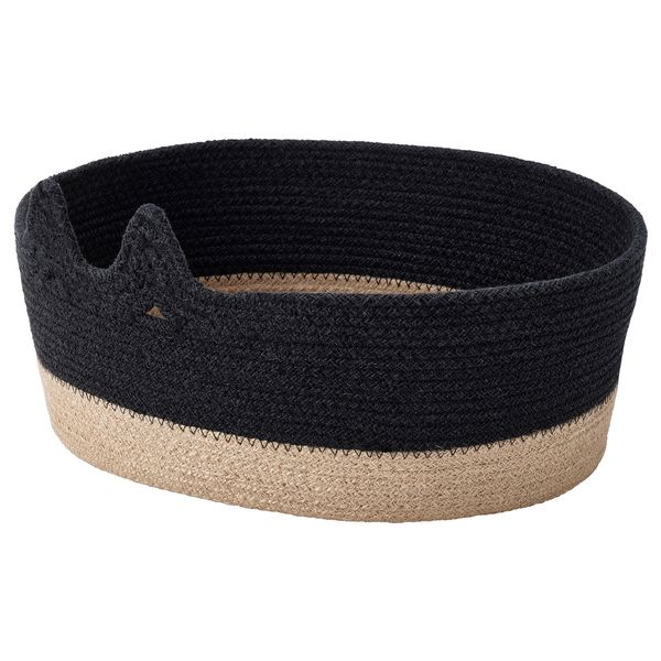 Корзина, черный, неокрашенный, 38x30x18 см IKEA MÄVINN 205.750.54 - фото 1