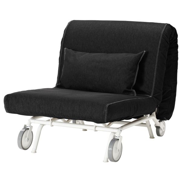 Чехол кресла-кровати ИКЕА ПС, Ванста черный - фото 2