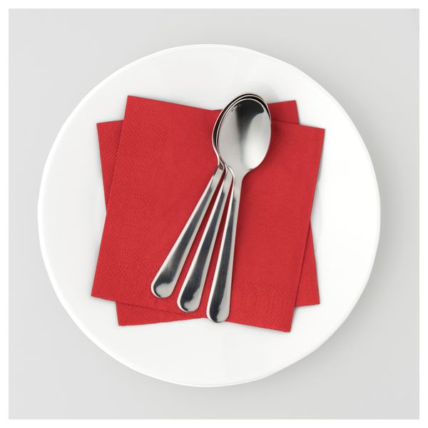 Салфетка бумажная ФАНТАСТИСК, красный (24x24 см) - схема-чертеж с размерами