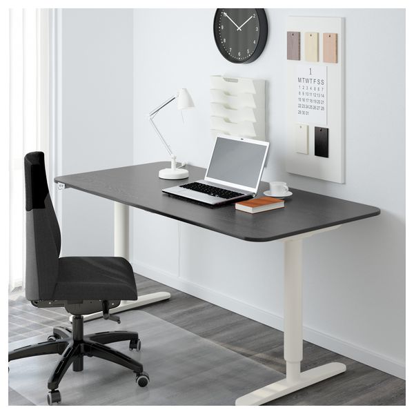 Столешница БЕКАНТ, черно-коричневый (160x80 см) - фото 2