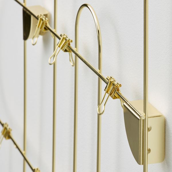 Доска для записей, с зажимами, золотой IKEA KORSMON 204.962.88 - фото 5