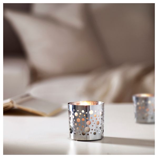 Украшение для свечи в стеклянном стакане ВАККЕРТ, точечный (8 см) - фото 2