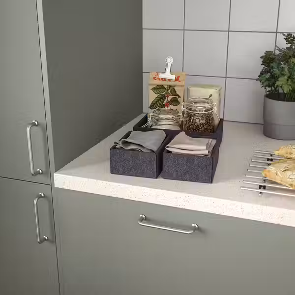 UPPDATERA Набор коробок, 3 шт. - серый - фото 3