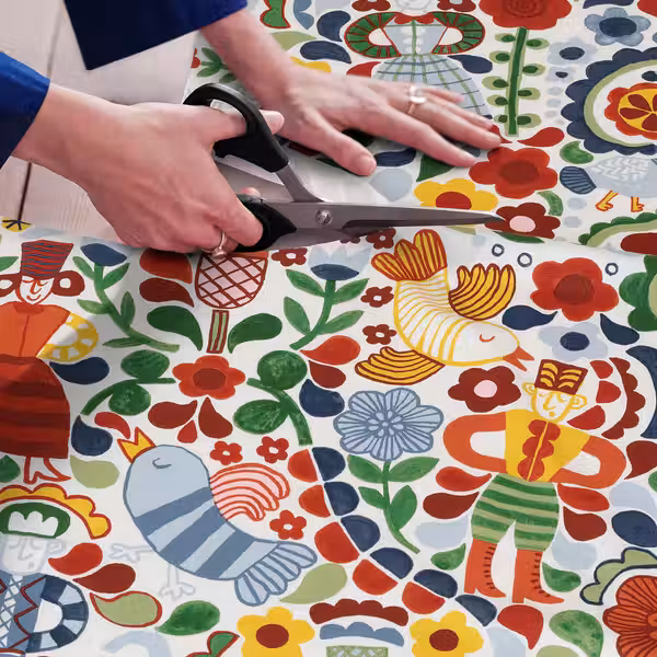 CINTIAKAKTUS Отрез ткани - белый/разноцветный 150x300 см - фото 2