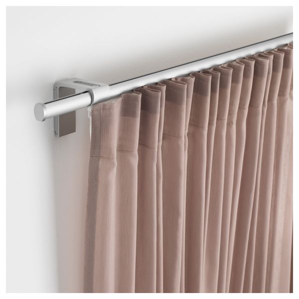 Гардинная шина, одинарная КВАРТАЛ, цвет алюминия (140 см) - фото 5