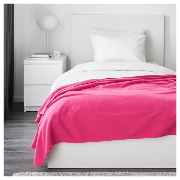 Плед СКУГСКЛОКА, малиновый (130x170 см) - схема-чертеж с размерами