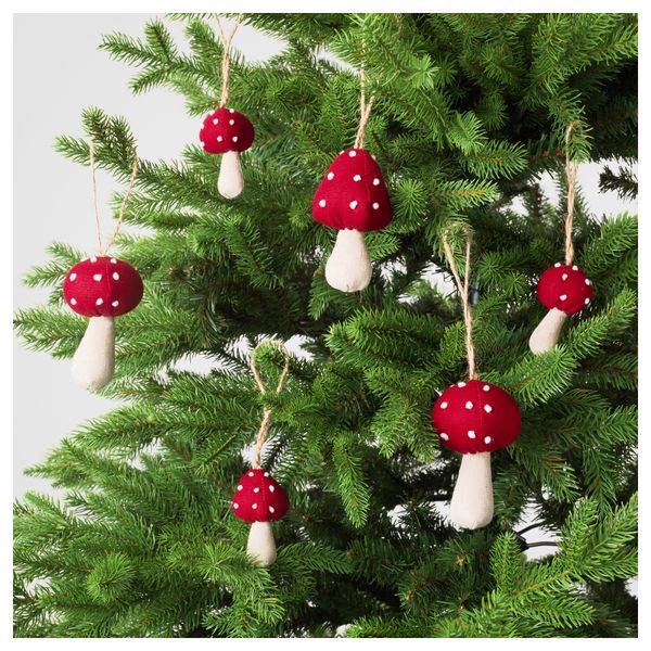 Подвесные украшения, 6 предмета ВИНТЕР 2016, гриб - схема-чертеж с размерами