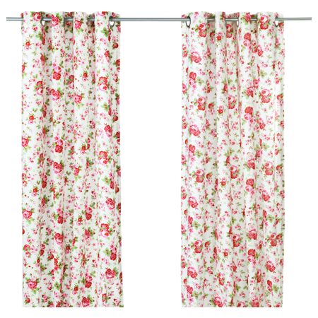 Гардины, 1 пара РОЗАЛИ, белый (145x300 см)