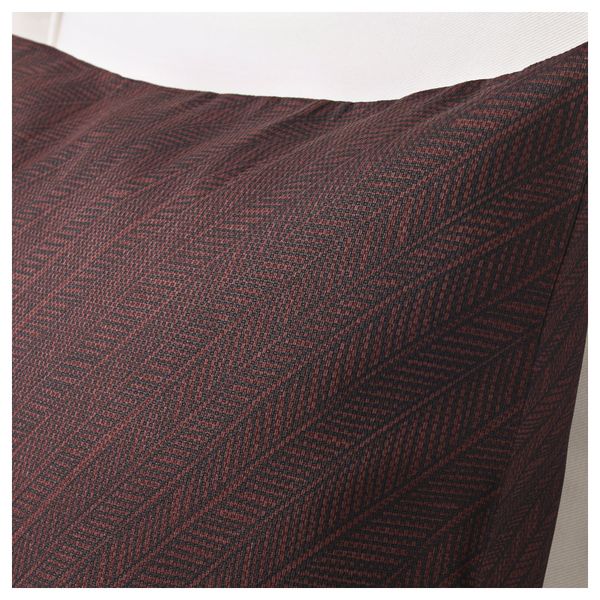 Чехол на подушку ЮППЕРЛИГ, темно-красный, в полоску (50x50 см) - фото 3