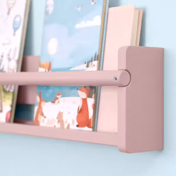 FLISAT Настенный модуль для хранения - бледно-розовый 70x9x16 см - фото 4