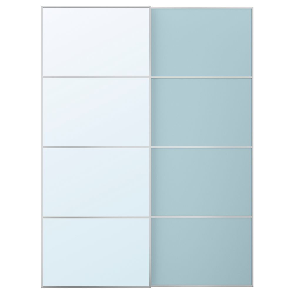 Пара раздвижных дверей IKEA MEHAMN МЕХАМН, AULI АУЛИ 595.521.79 - фото 1