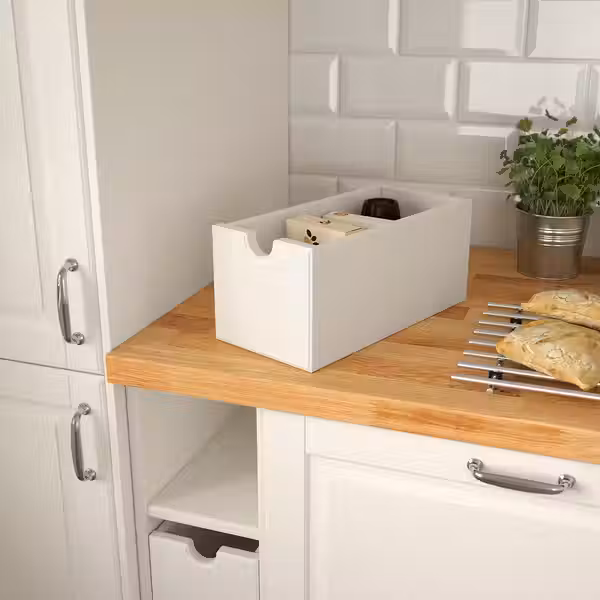 TORNVIKEN Ящик - белый с оттенком 16x34x15 см - фото 2