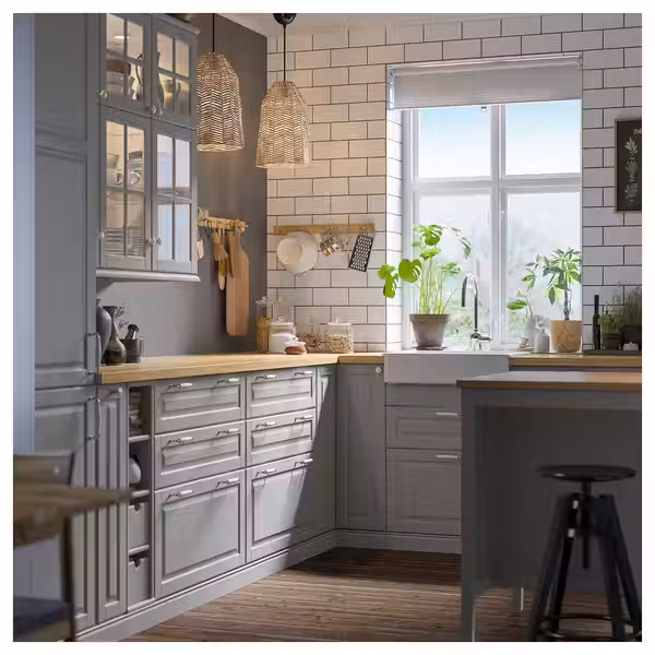 MÖLLEKULLA Столешница - дуб/шпон 246x3.8 см - фото 11