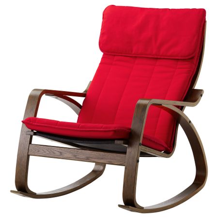 Кресло-качалка ПОЭНГ, коричневый, Ранста красный