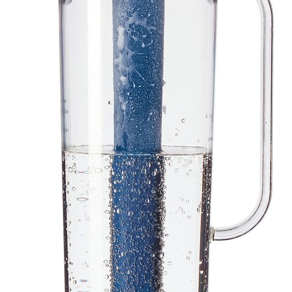 Кувшин с крышкой, темно-синий/прозрачный 1.7 л IKEA MOPPA МОППА 203.540.81 - схема-чертеж с размерами