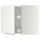 Угловой навесной шкаф с вращающейся секцией МЕТОД, белый, Нодста белый