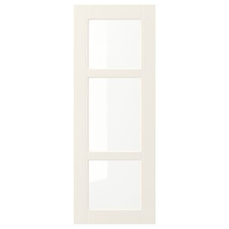 Стеклянная дверь, белый с оттенком 30x80 см IKEA HITTARP ХИТАРП 403.613.73