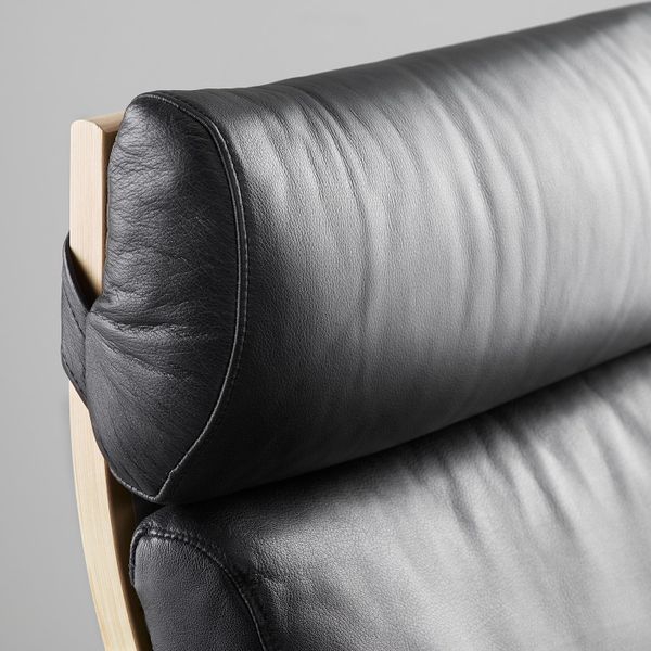 Кресло, березовый шпон, Смидиг черный IKEA ПОЭНГ 192.515.88 - фото 4