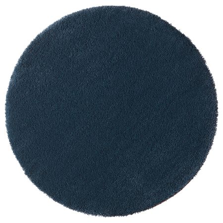 Ковер, длинный ворс ОДУМ, темно-синий (130 см)