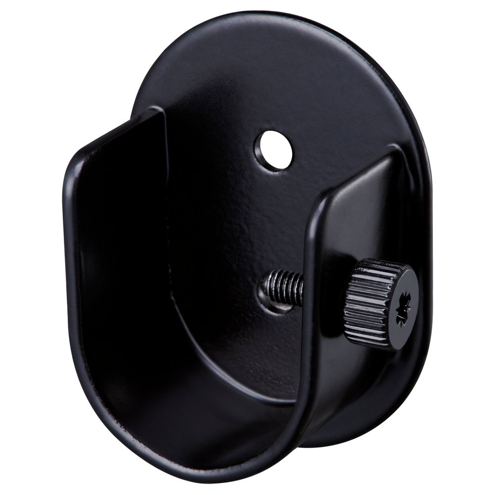 Стенной крепеж для гардинного карниза ХУГАД, черный - схема-чертеж с размерами