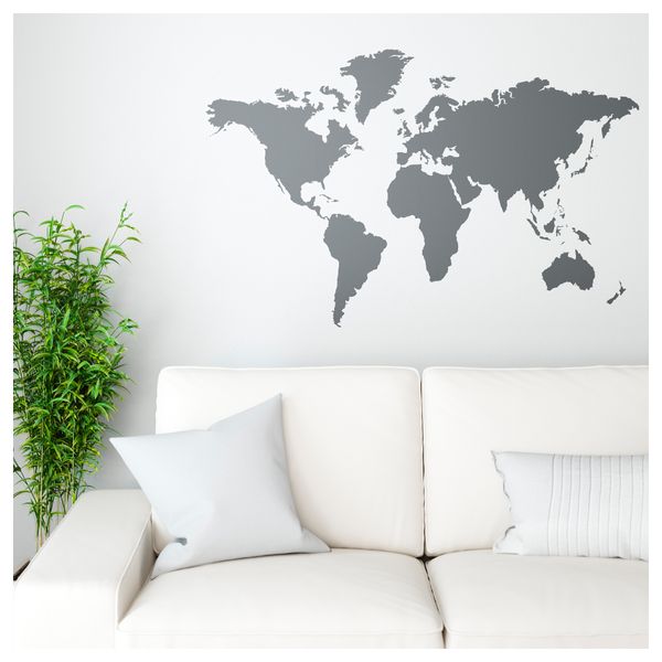 Декоративные наклейки КЛЭТТА, карта мира (60x103 см) - фото 2